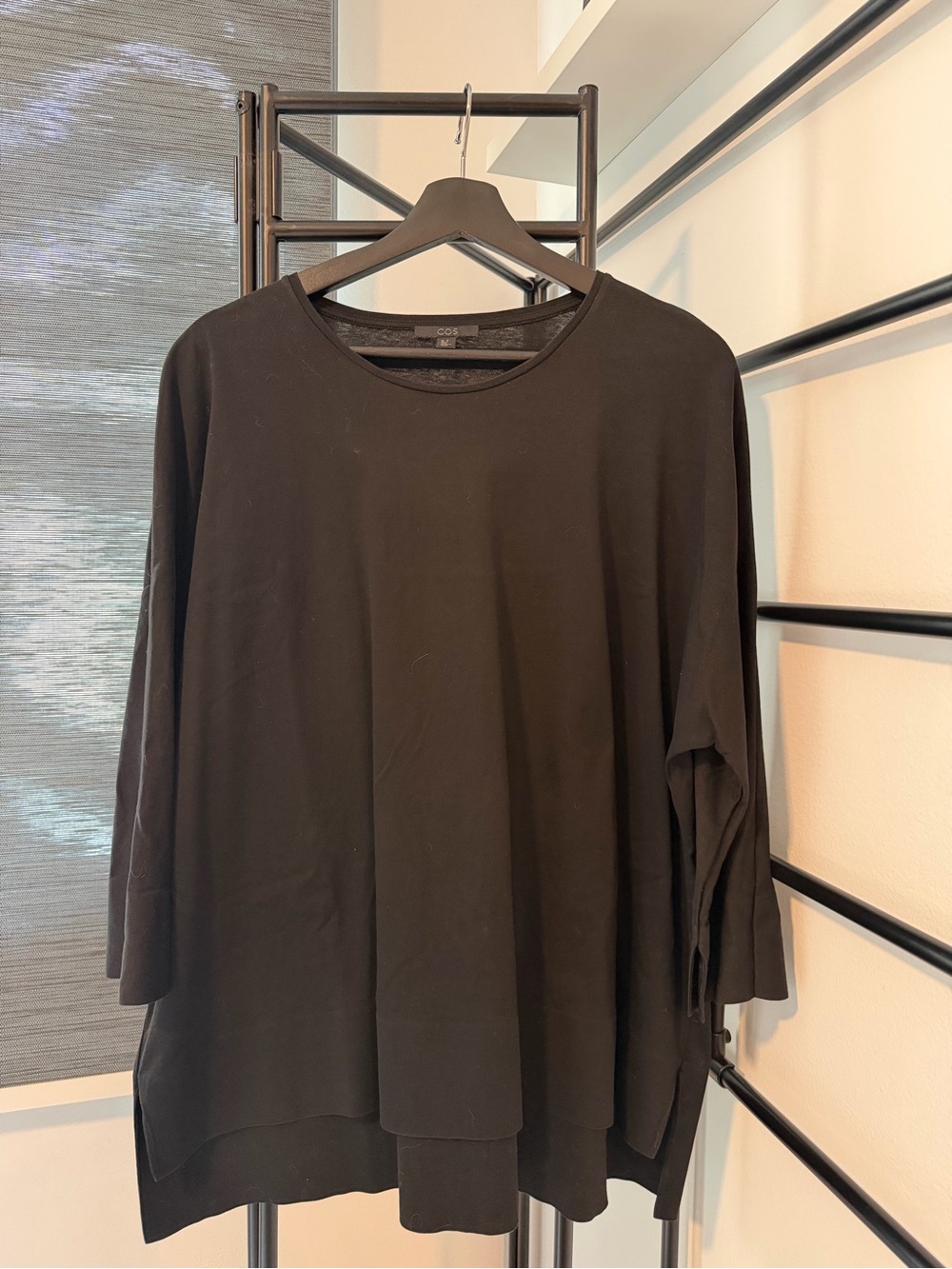 COS Black Relaxed-Fit Top
